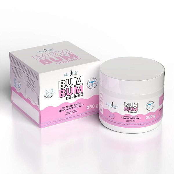 Bumbum Durinho Mary Life (Gel Antiflacidez e Celulite) - 250g - WCR  Cosméticos & Perfumária - Saúde e Beleza
