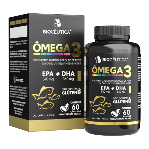 Suplemento Alimentar Ômega 3 (60 Cápsulas)