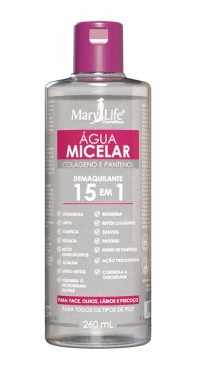 Água Micelar Demaquilante 15 em 1 (Colágeno e Pantenol)