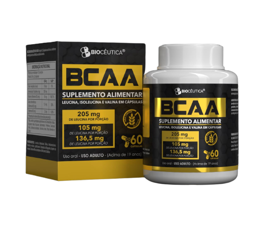 BCAA Suplemento Alimentar - 60 Cápsulas - WCR Cosméticos & Perfumária -  Saúde e Beleza