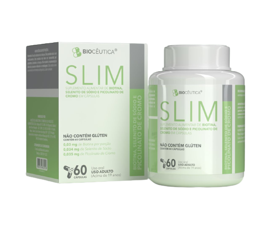 Fisiofort SLIM Suplemento Alimentar de Biotina  Selenito de Sódio e  Picolinato de Cromo (60 Cápsulas)