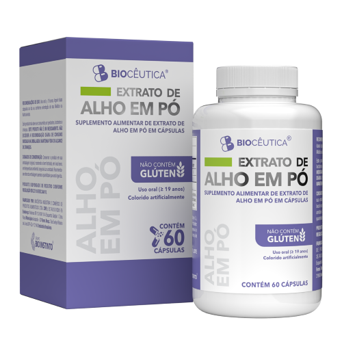 Suplemento Alimentar Alho em Pó  ( 60 Cápsulas)
