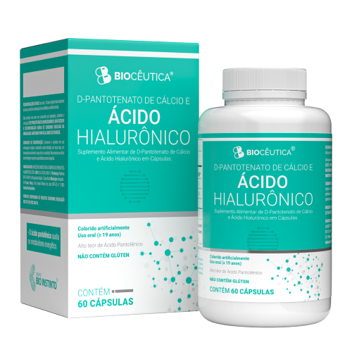 Suplemento Alimentar de D-Pantenol e Ácido Hialurônico ( 60 Cápsulas )