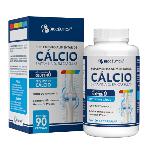 Carbonato de Cálcio e Vitamina D3 - 12 Unidades