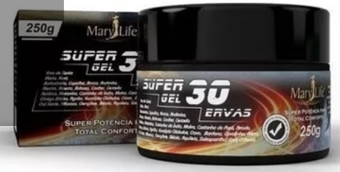 Pomada Massageadora Super Gel  30 Ervas 250g - (24 Unidades)