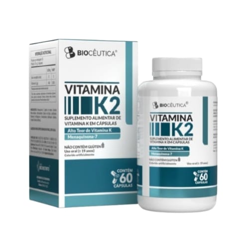 Suplemento Alimentar de Vitamina K2 (60 Cápsulas)