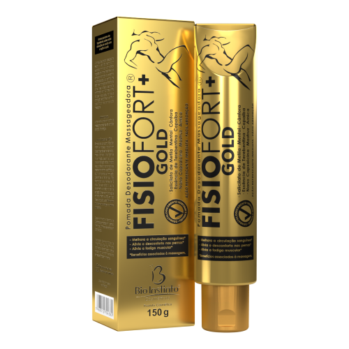 Pomada Desodorante Massageadora Fisiofort + Gold