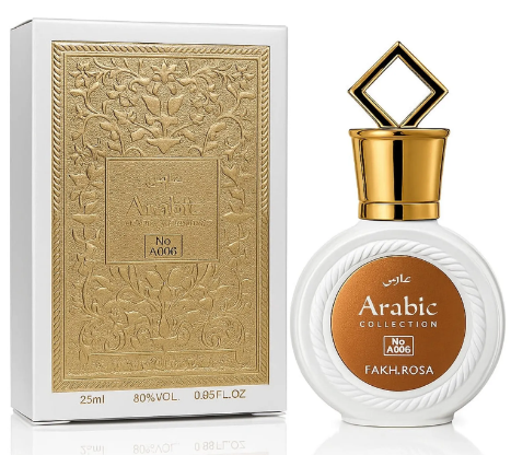 Perfume Árabe Fakhar Rosa Arabic Collection A006 - 25ml