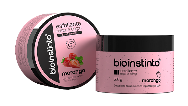 Esfoliante Rosto e Corpo Morango 300g