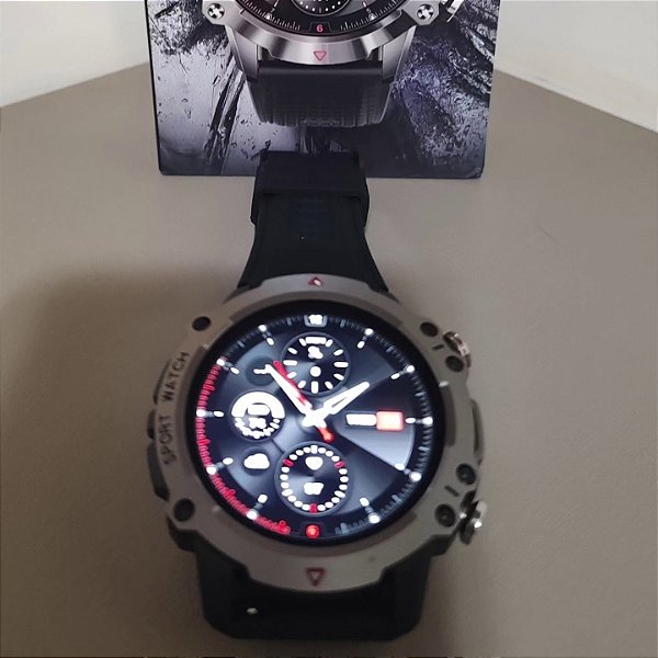 Relógio Smartwatch CanMixs Esportivo KR10 - Bluetooth 5.1 - Tela 1.39'