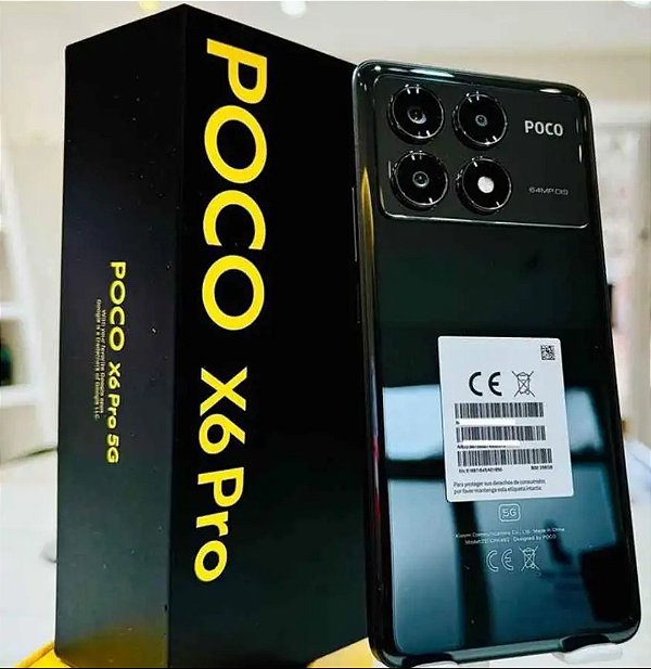 Poco X6 Pro 5G 256GB/ 8GB Ram/ Dual Sim/ Tela 6,67'/ Câmera 64 MP /Versão Global