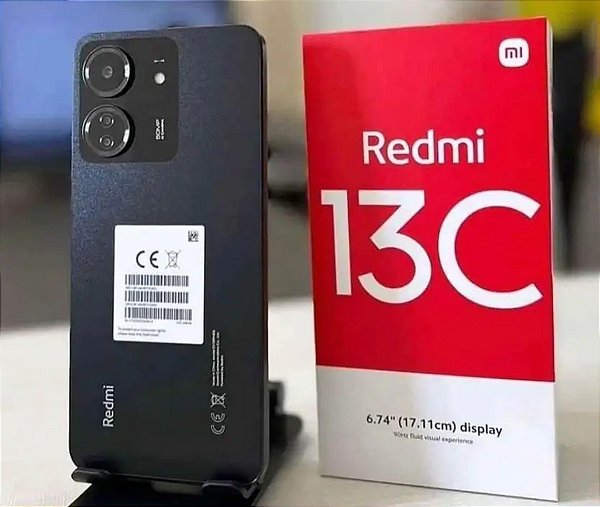 Redmi 13C -  Dual Sim - Tela 6,74' -  Câmera 50MP -  Versão Global