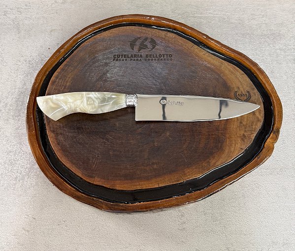 Faca Linha Cozinha 7" - Aço Inox - Cabo Pérola