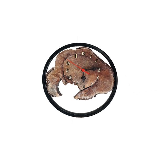 Relógio de Parede de Madeira Ecológica Rustico 0026