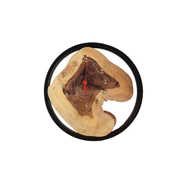Relógio de Parede de Madeira Ecológica Rustico 0024