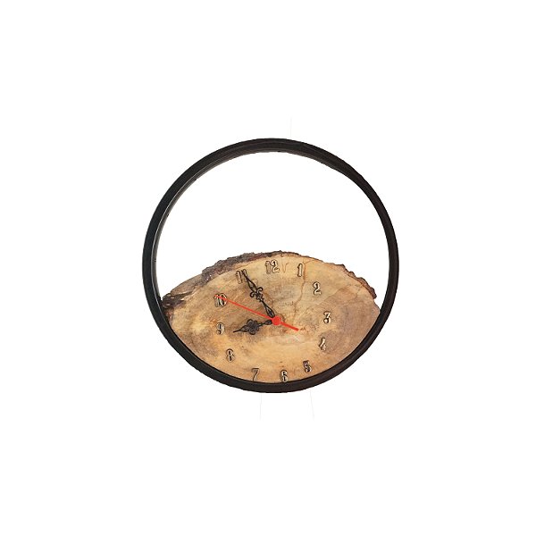 Relógio de Parede de Madeira Ecológica Rustico 0023