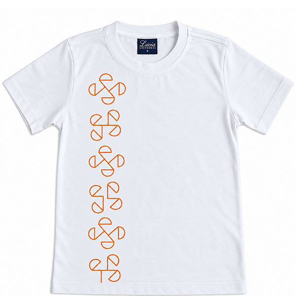 11 ALEF PERETZ CAMISETA BRANCA LOGO LARANJA