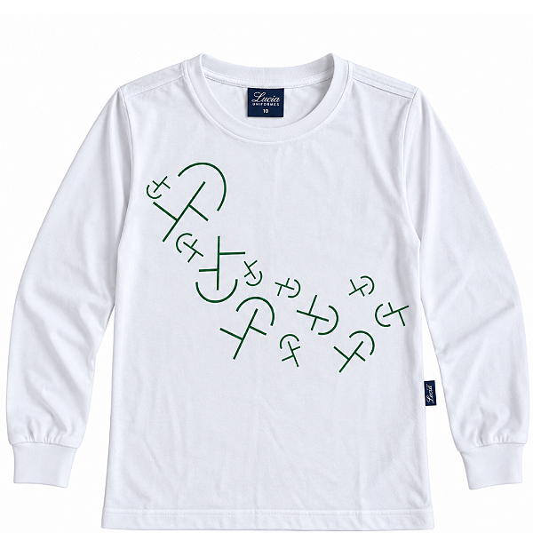 30 ALEF PERETZ CAMISETA MANGA LONGA BRANCA