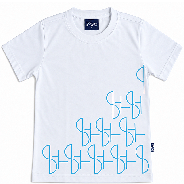 12 ALEF PERETZ CAMISETA BRANCA LOGO AZUL CLARO