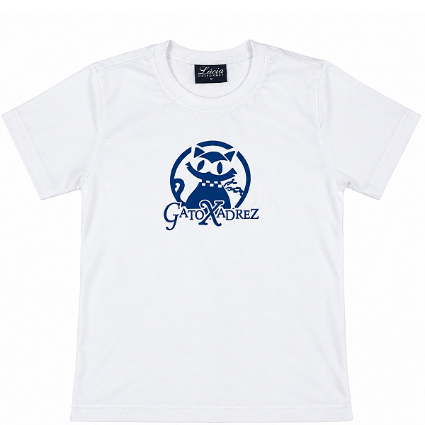 10 GATO XADREZ CAMISETA MANGA CURTA