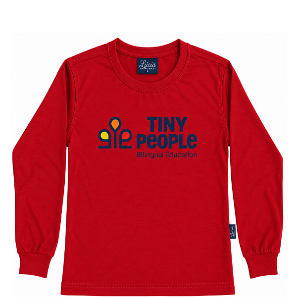 18 TINY PEOPLE CAMISETA MANGA LONGA VERMELHA