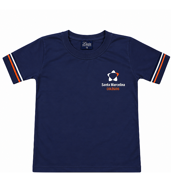 1 SANTA MARCELINA CAMISETA MARINHO MANGA CURTA