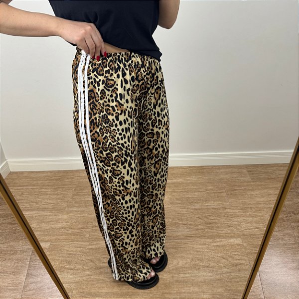 Calça track pants animal print Sara