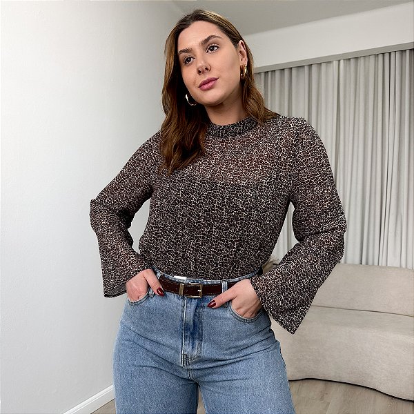 Blusa animal print Marília