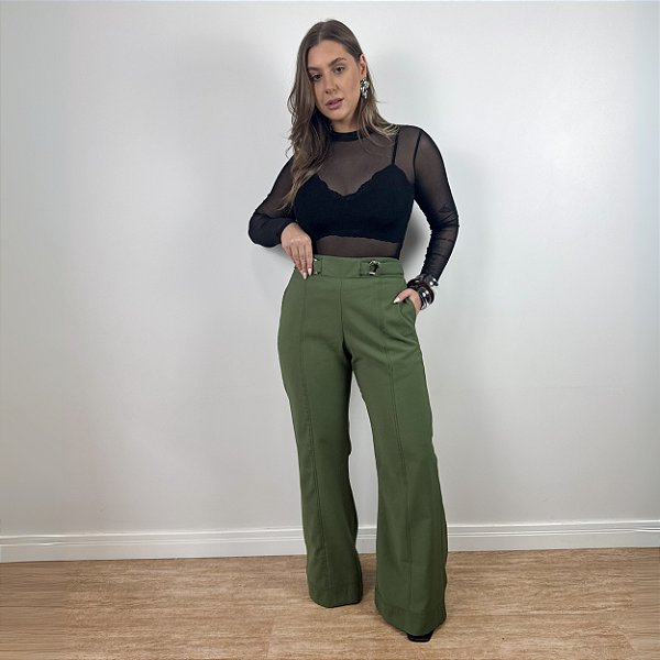 Calça pantalona alfaiataria Camille