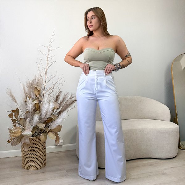 Calça pantalona alfaiataria Monique