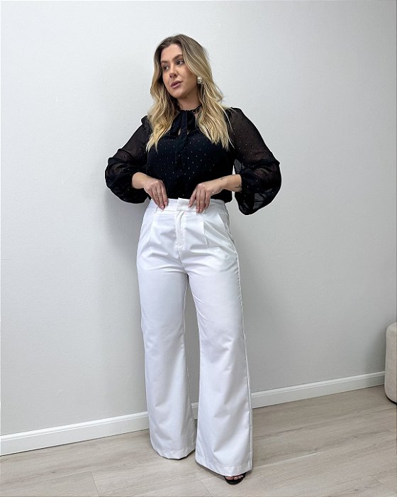 Calça Pantalona Alfaiataria Monique