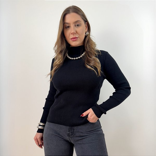 Blusa em modal gola alta Cris