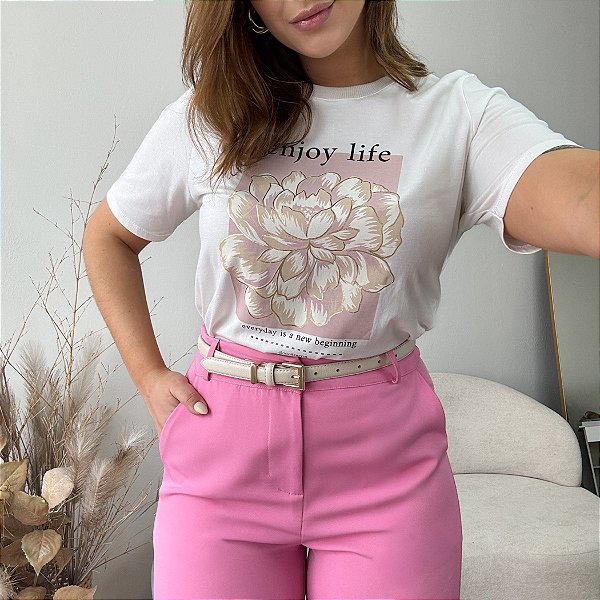 T-shirt tradicional "Enjoy"