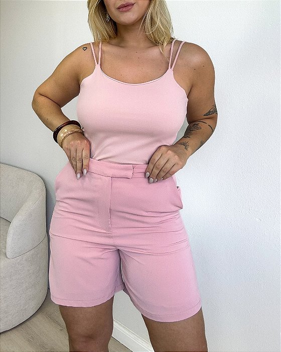 Bermuda Alfaiataria Com Cós Deslocado Sofie