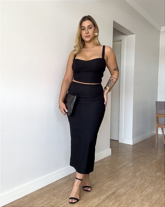 Saia Reta Midi Joana