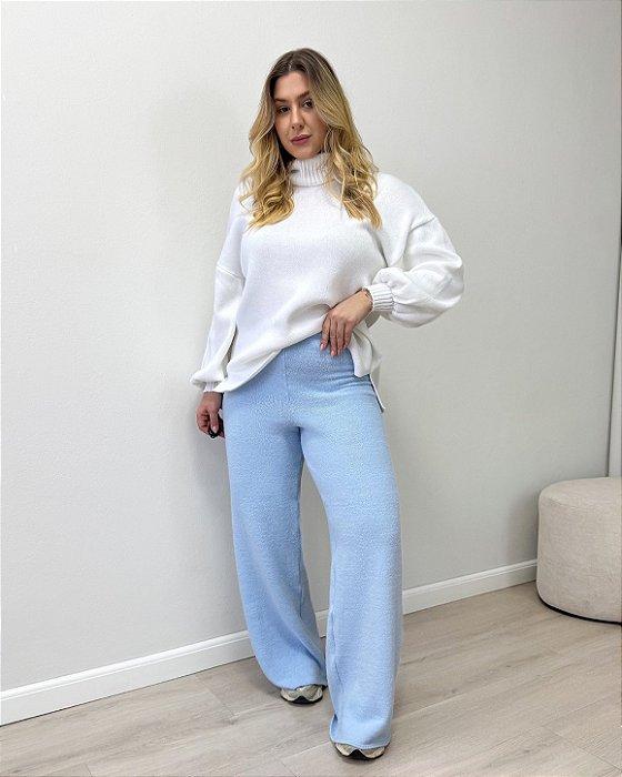 Calça Em Tricô Mousse Cindy