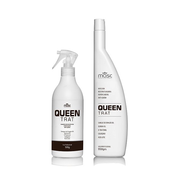 Kit Queen Completo Shampoo Máscara Para Crescimento Anti-queda