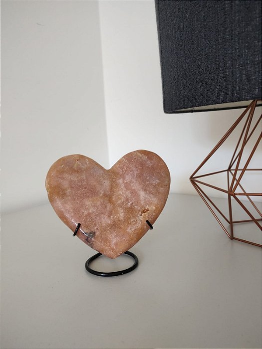 Coração de Ametista Rosa