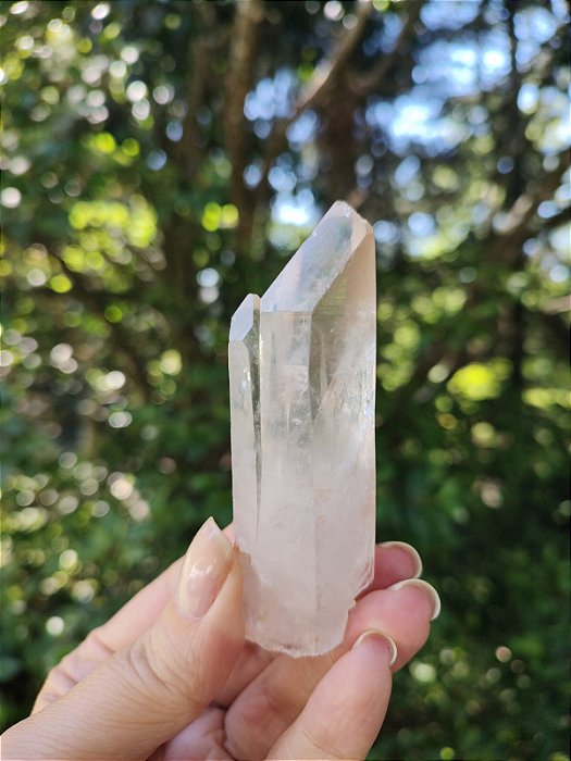 Ponta Quartzo Rosado (formação natural)