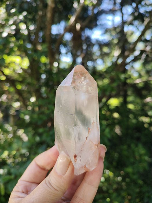 Ponta Quartzo Rosado (formação natural)