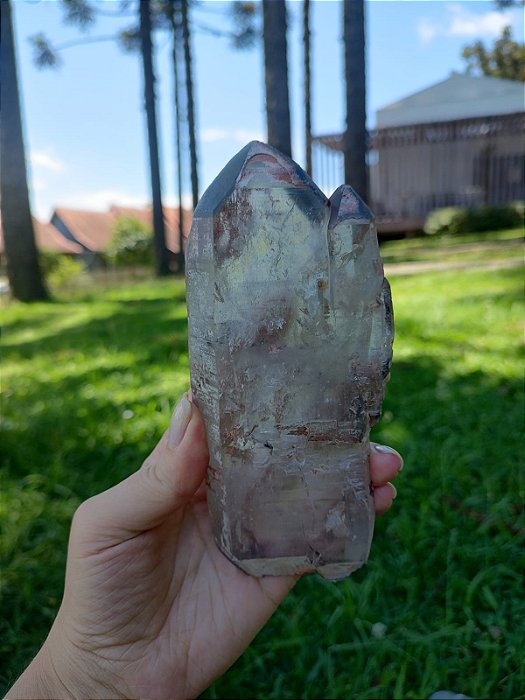 Mestre Negro Tabular Biterminado com marcas Lemurianas