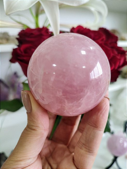 Esfera de Quartzo Rosa