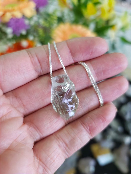 Colar Médio Prasiolita