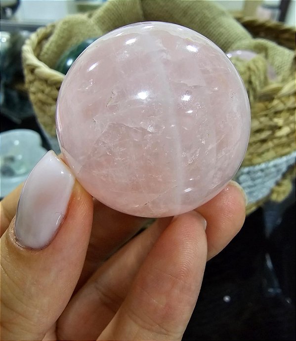 Esfera de Quartzo Rosa
