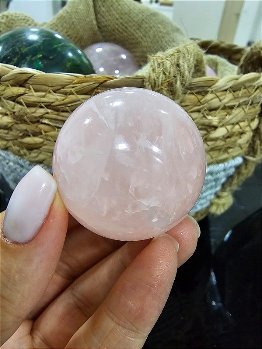 Esfera de Quartzo Rosa