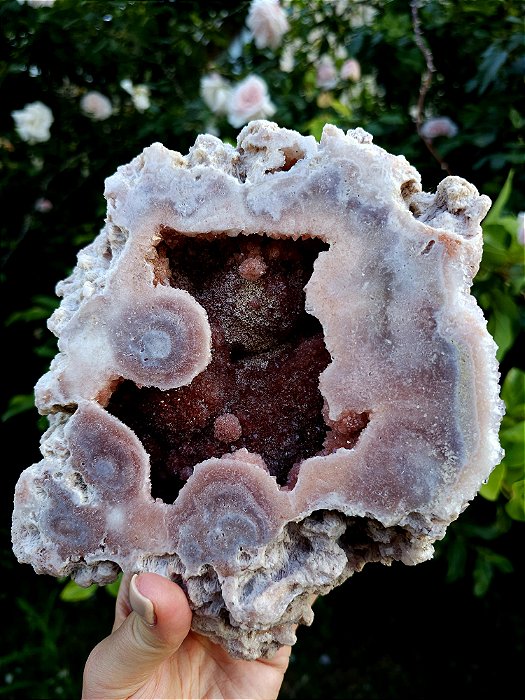 Geodo de Ametista Rosa (qualidade extra)