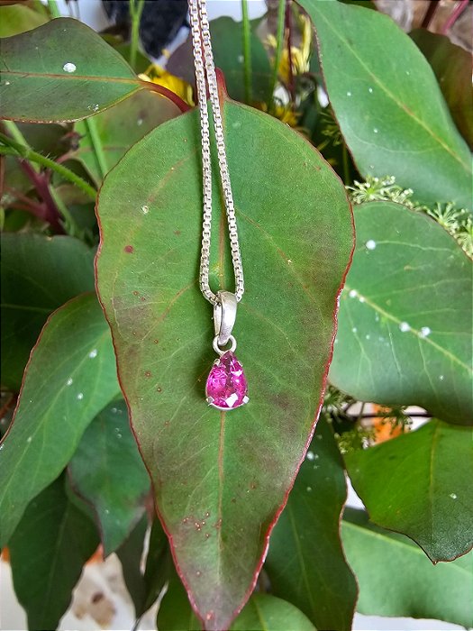 Pingente Turmalina Rosa