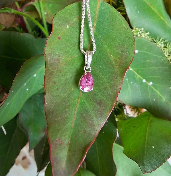 Pingente Turmalina Rosa