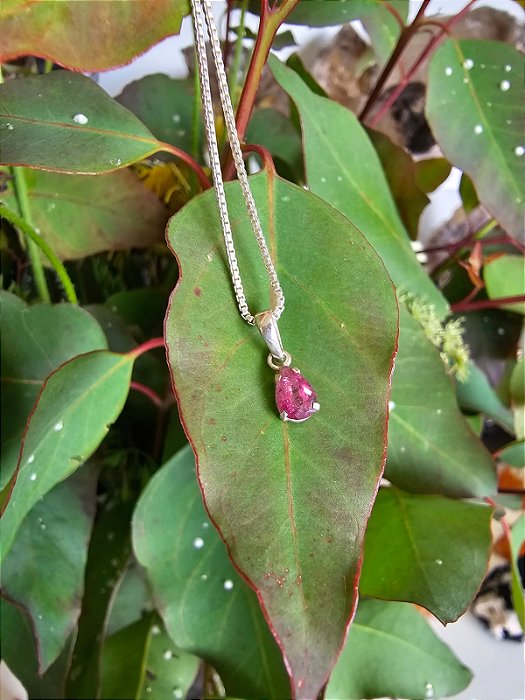Pingente Turmalina Rosa