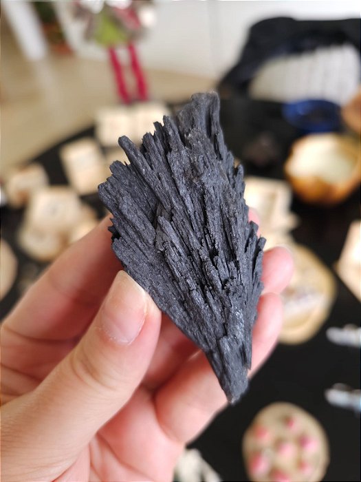 Cianita Negra - Vassoura de Bruxa